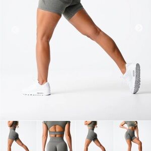 NVGTN Khaki Green Contour
Seamless Shorts